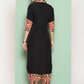 Ahalyaa Women's Traditional wear Kurta Set - Black | Swadesiicart