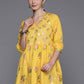 Ahalyaa Women's Traditional wear Tunic - Mustard | Swadesiicart