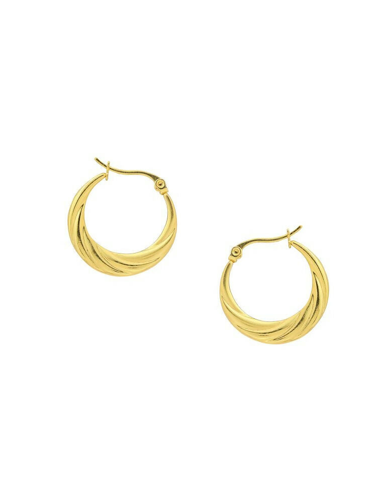 Golden Hoops Women - Ruby Raang | Swadesiicart