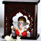 Expleasia, Exuberant & Luxury Decor Ganesha Idol With Wooden Temple - Swadesiicart