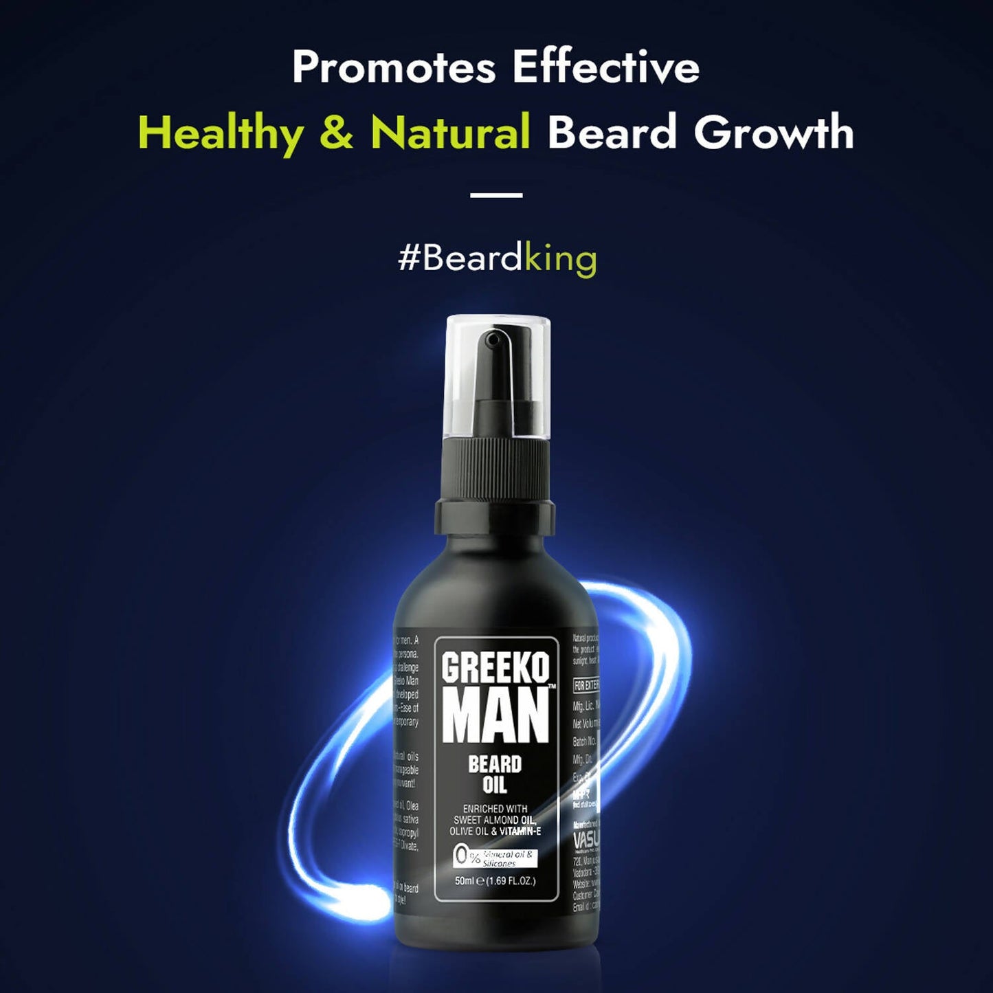Vasu Healthcare Greeko Man Beard Oil - Swadesiicart