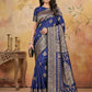 Shree Shyam Fashion Navy Blue Silk Blend Saree