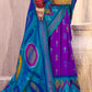 Shree Shyam Fashion Purple Pochampally Silk Saree