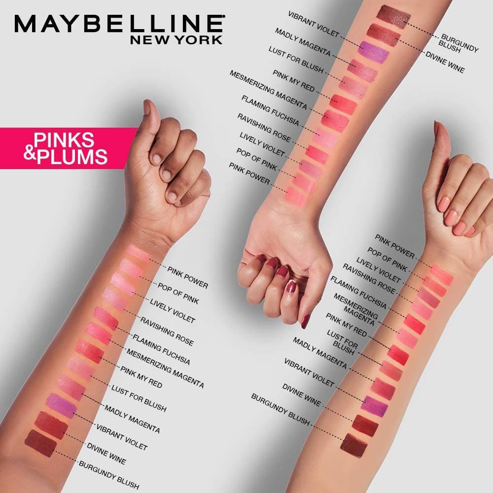 Maybelline New York Color Sensational Creamy Matte Lipstick / 696 Burgundy Blush - Swadesiicart