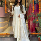 The52 White Beautiful Embroidered Viscose Chanderi Fabric Straight Kurta Pant with Dupatta Set - Swadesiicart
