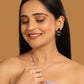 Nuyug 22K Gold Plated Black Embrace Earrings | Swadesiicart