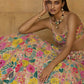 Jyoti Fashion Multicolor Thread & 5mm Sequence Embroidery Georgette Lehenga Choli with Dupatta | Swadesiicart