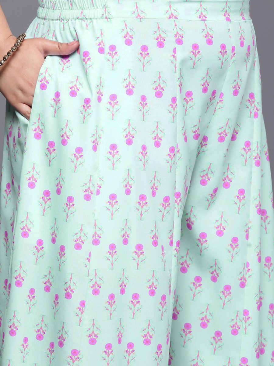 Ahalyaa Women's Traditional wear Co-ords - Blue - Swadesiicart