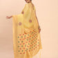 Shree Shyam Fashion Linen Cotton Yellow Saree