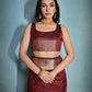 Vishnu Weaves Women's Maroon Raw Silk Zari Woven Saree with Blouse - Swadesiicart
