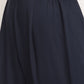 Ahalyaa Women's Navy Blue Rayon Foil & Khari Print Kurta Trouser Set | Swadesiicart