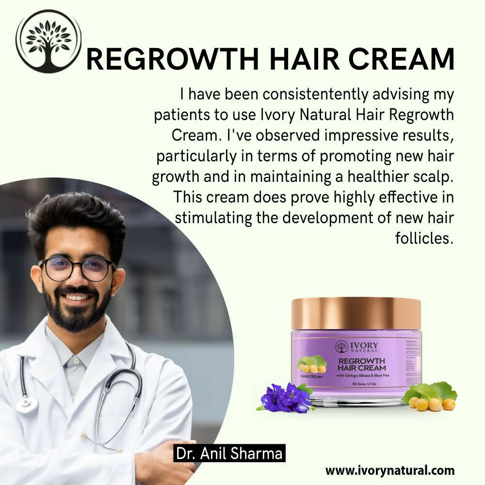 Ivory Natural Hair Growth Cream For Stronger, Healthier Hair | Swadesiicart