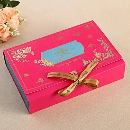Jewel Design Lumba Rakhi Set & Kaju Katli Box | Swadesiicart