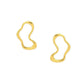 Golden Drop Earrings - Ruby Raang | Swadesiicart