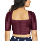 Aastha Fashion Women's Wine Art Silk Designer Traditional Readymade Blouse