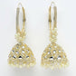 NVR Women Gold-Polished Handcrafted Kundan Jhumka Earrings | Swadesiicart