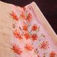 Shades Of Baby Peach With Floral Design Semi Chanderi Saree By Gayathri Reddy Designer Studio | Swadesiicart
