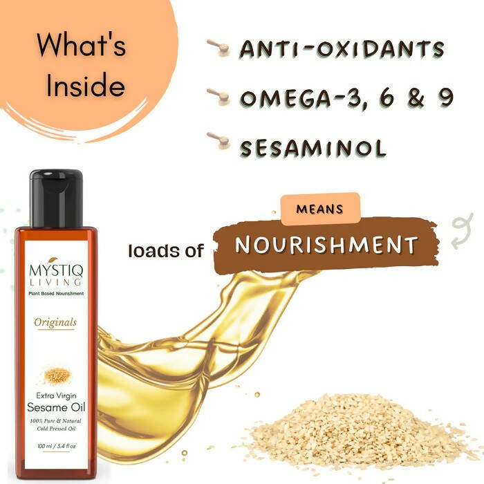 Mystiq Living Originals Extra Virgin Sesame Oil - Swadesiicart