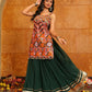 AI Fashion Green Georgette Designer Navratri Wear Lehenga Choli Collection