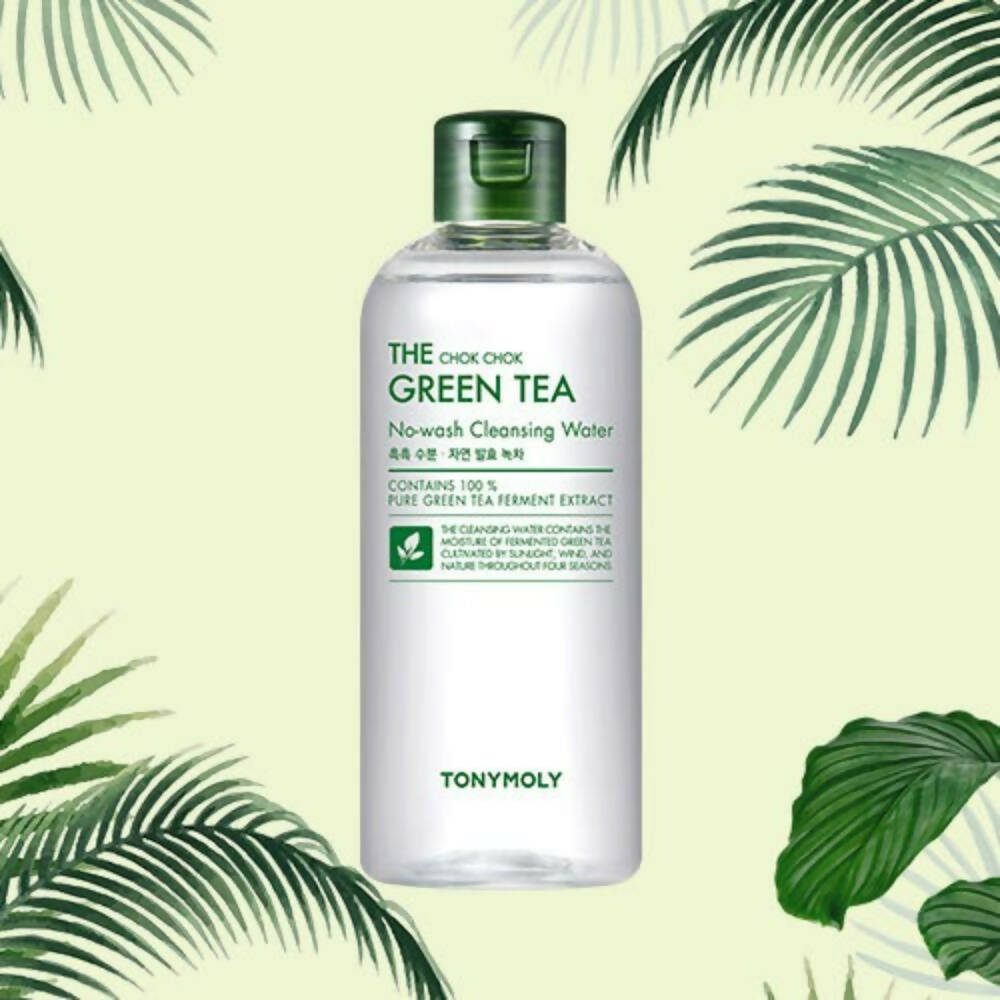 Tonymoly The Chok Chok Green Tea Cleansing Water - Korean Skincare | Swadesiicart