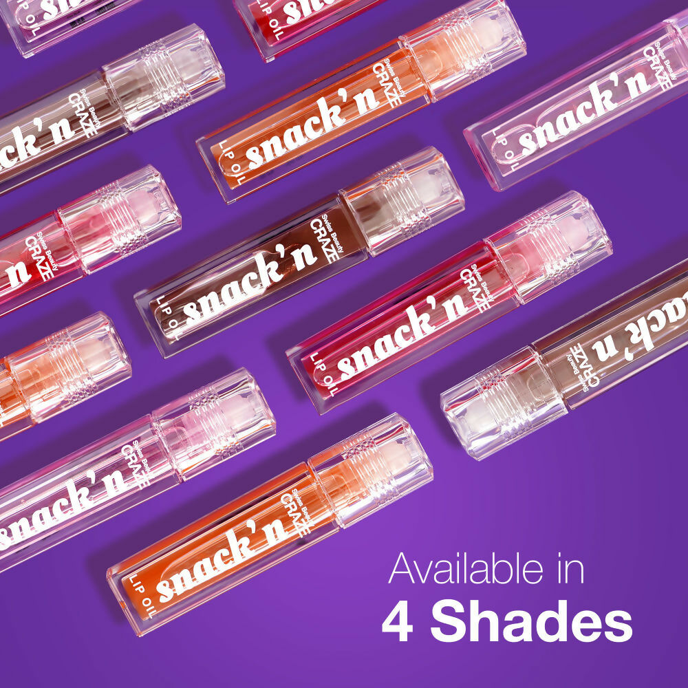 Swiss Beauty Craze Snack'N Nourishing Lip Oil - 4. Pumpkin Pie | Swadesiicart