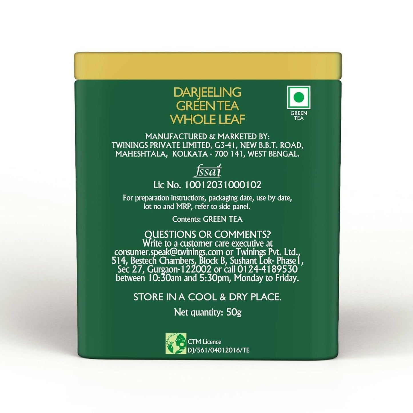 Twinings Darjeeling Green Whole Leaf Tea | Swadesiicart