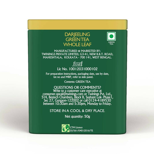Twinings Darjeeling Green Whole Leaf Tea | Swadesiicart