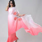 Vastranavya Blush Pink Freehand Floral Print Ready to Wear Saree | Swadesiicart