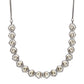 Dual Tone Gold and Silver Choker with American Diamonds and Kundan (Silver) - Ruby Raang | Swadesiicart