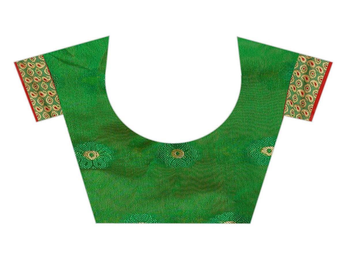 Vamika Banarasi Cotton Silk Pink Weaving Saree | Swadesiicart
