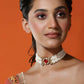 Women's Gold-Polished Necklace - Ruby Raang | Swadesiicart