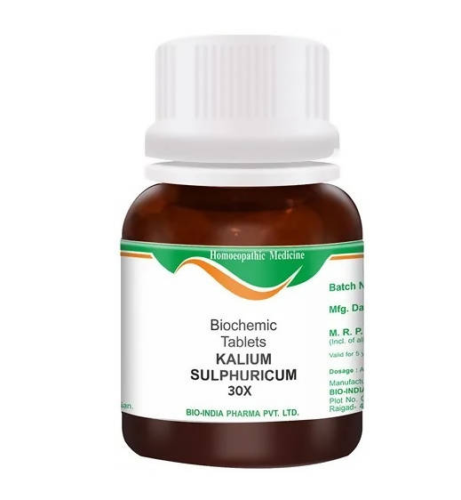 Bio India Homeopathy Kalium Sulphuricum Biochemic Tablets | Swadesiicart