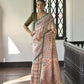 Vishnu Weaves Women's Mahendi Soft Tussar Silk Saree with Blouse - Swadesiicart