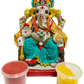 Eco-Friendly Ganesh Idol Small (Non-Toxic Colors) With Kumkum & Akshat | Swadesiicart