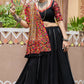 AI Fashion Black Viscose Rayon Designer Navratri Lehenga Choli Collection