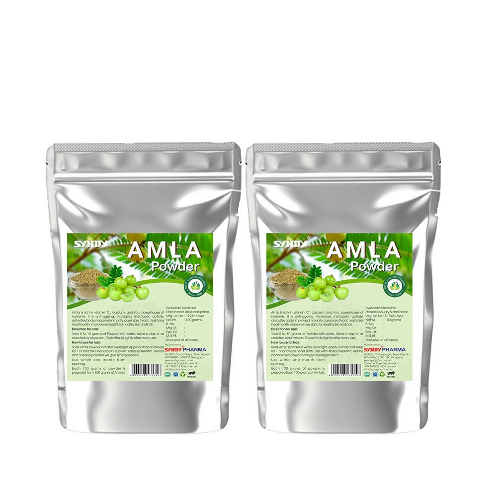 Syndy Pharma Amla Powder (Indian Gooseberry) | Swadesiicart