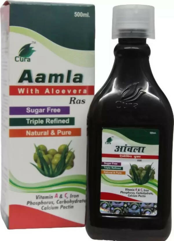 Cura Aamla With Aloevera Ras - Swadesiicart