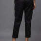 Juniper Women's Black Solid Straight Slim Pant | Swadesiicart