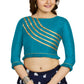 Aastha Fashion Women's Firozi Art Silk Designer Party Wear Readymade Blouse