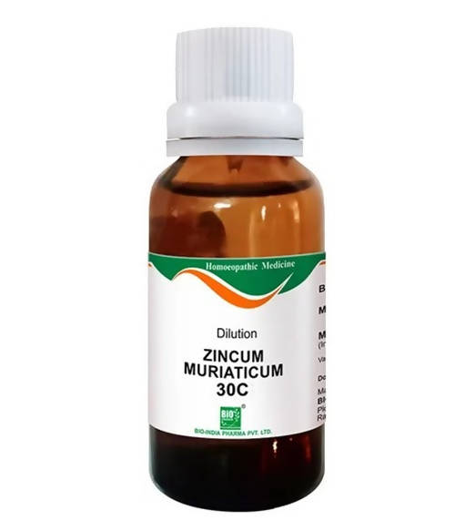 Bio India Homeopathy Zincum Muriaticum Dilution | Swadesiicart