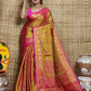 Exclusive Collection Pink Beautiful Tissue Benarasi Saree - Swadesiicart
