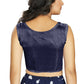 Aastha Fashion Women's Navy Blue Art Silk Designer Traditional Readymade Blouse