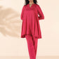 trueBrowns Carrot Viscose Dobby Flared Co-ord Set - Swadesiicart