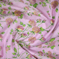 Block Print Baby Pink Dry Mehendi Combo Mulmul Cotton Saree By Gayathri Reddy Designer Studio | Swadesiicart