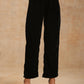 trueBrowns Black Velvet Embroidered Co-ord Set - Swadesiicart
