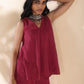 trueBrowns Carrot Cotton Dobby Sleeveless Co-ord Set - Swadesiicart