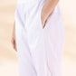 trueBrowns White Cotton Dobby Flared Co-ord Set - Swadesiicart