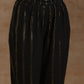 trueBrowns Black Gold Cotton Anarkali Set | Swadesiicart