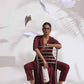 trueBrowns Maroon Dobby Kurta Set | Swadesiicart