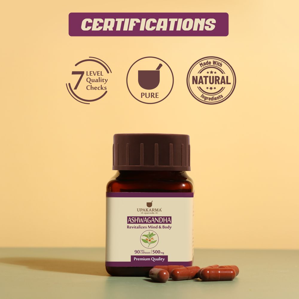 Upakarma Ayurveda Ashwagandha Capsules - Swadesiicart
